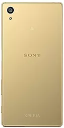Задняя крышка корпуса Sony Xperia Z5 E6653 / Xperia Z5 Dual E6683 со стеклом камеры Original Gold