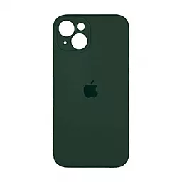 Чехол Silicone Case Full Camera для Apple iPhone 14 Dark green
