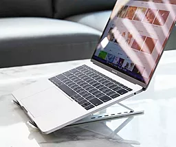 Подставка настольная под планшет/ноутбук XO C49 Silver - миниатюра 3