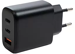 Сетевое зарядное устройство Vinga 65w PD/QC GaN 2xUSB-C/USB-A ports fast charger black (VCPCHCCA65B) - миниатюра 2