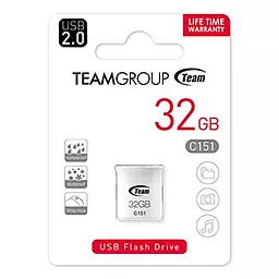 Флешка Team 32 GB C151 (TC15132GB01) White - мініатюра 6