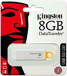 Флешка Kingston DTI Gen.4 8GB USB 3.0 (DTIG4/8GB) White - миниатюра 3
