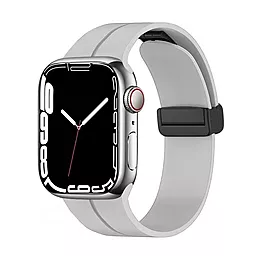 Сменный ремешок для умных часов Magic Lock для Apple Watch 38 mm, 40 mm, 41 mm Gray