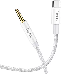 Аудио кабель Hoco UPA19 Aux mini Jack 3.5 mm - USB Type-C M/M Cable 1 м silver - миниатюра 2