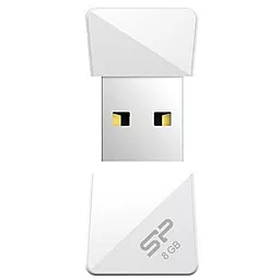 Флешка Silicon Power 8Gb Touch T08 White USB 2.0 (SP008GBUF2T08V1W) - миниатюра 3