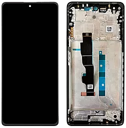 Дисплей Xiaomi Redmi Note 13 5G Global, Redmi Note 13 5G China с тачскрином и рамкой, оригинал, Black