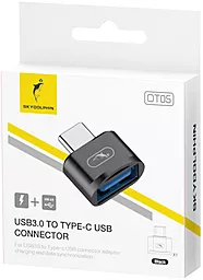OTG-переходник SkyDolphin OT05 Mini M-F USB Type-C -> USB-A Black (ADPT-00029) - миниатюра 2