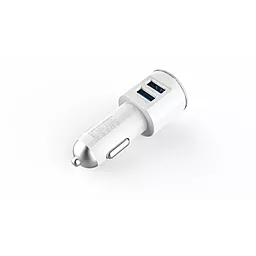 Автомобільний зарядний пристрій LDNio 2USB Car charger + Micro USB 3.4A White (DL-C29) - мініатюра 3