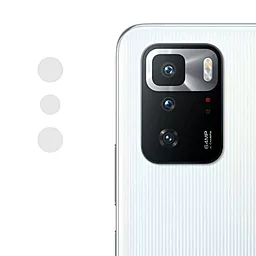 Гнучке захисне скло Epik 0.18mm на камеру (тех.пак) для Xiaomi Redmi Note 10 Pro 5G, Poco X3 GT / Прозорий