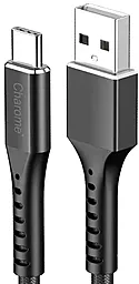 Кабель USB Charome C22-02 15W 3A USB Type-C Cable Black