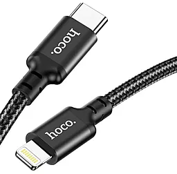 Кабель USB PD Hoco X14 Double Speed 20W USB Type-C - Lightning Cable Black - миниатюра 2