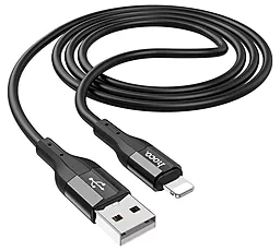 Кабель USB Hoco X72 Lightning Creator Silicone Charging Data Cable Black - миниатюра 3