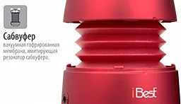 Колонки акустичні iBest PS-220WR Red - мініатюра 2