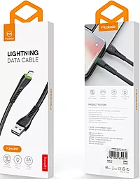 Кабель USB McDodo LED Flying Fish CA-6361 10W 2A 1.2M Lightning Cable Black - миниатюра 6