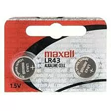Батарейки Maxell 1142 (301) (386) (LR43) 1шт - миниатюра 2