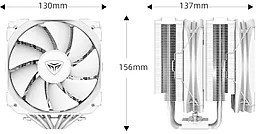 Система охлаждения PCcooler G6 White - миниатюра 8