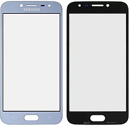 Корпусное стекло дисплея Samsung Galaxy J2 Pro J250H 2018 (с OCA пленкой) Blue