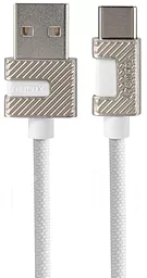 Кабель USB Remax Metal USB Type-C Cable White (RC-089a)