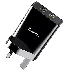 Сетевое зарядное устройство Baseus Compact Charger 2U 10.5W UK Black (CCXJ010301)