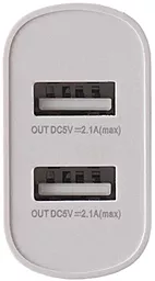 Сетевое зарядное устройство Remax RP-U35 2USB + Micro USB Cable White - миниатюра 2