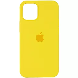 Чехол Silicone Case Full для Apple iPhone 14 Neon Yellow