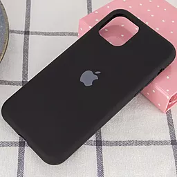 Чехол Silicone Case Full для Apple iPhone 11 Pro Max Black - миниатюра 2
