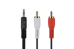 Аудио кабель 2E Aux mini Jack 3.5 mm - 2хRCA M/M Cable 1 м black (2E-W33291M)