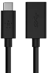 OTG-переходник Belkin USB-C to USB-A Adapter 0.14m Black (F2CU036bt) - миниатюра 3