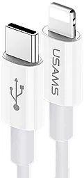Кабель USB PD Usams U44 USB Type-C - Lightning Cable White (US-SJ407) - миниатюра 2