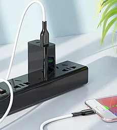 Кабель USB Borofone BX63 Charming micro USB Cable Black/White - миниатюра 3