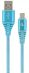 Кабель USB Cablexpert Premium micro USB Cable Blue (CC-USB2B-AMmBM-1M-VW)