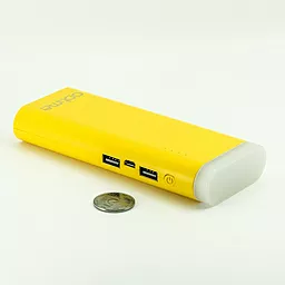 Повербанк Optima LED 11000 mAh Yellow - миниатюра 3
