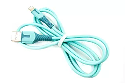Кабель USB Dengos USB Lightning Blue (PLS-L-IND-SOFT-BLUE)