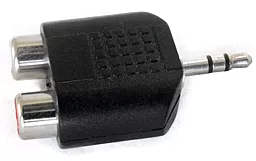Аудіо перехідник ExtraDigital Aux mini Jack 3.5 mm - 2хRCA M/F black (KBD1815)
