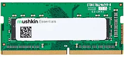 Оперативна пам'ять для ноутбука Mushkin 16 GB SO-DIMM DDR4 3200 MHz Essentials (MES4S320NF16G)