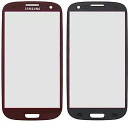 Корпусное стекло дисплея Samsung Galaxy S4 I9500, I9505 (original) Red