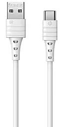USB Кабель Remax Zeron Series Elastic RC-179a 2.4A USB Type-C Cable White