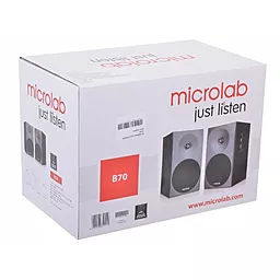 Колонки акустические Microlab 2.0 B-70 black - миниатюра 4