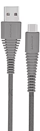Кабель USB Momax Tough Link USB Type-C Grey (DTA5A)