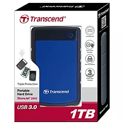 Зовнішній жорсткий диск Transcend StoreJet 2.5 USB 3.0 1TB (TS1TSJ25H3B) Blue - мініатюра 5