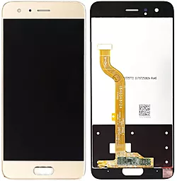 Дисплей Huawei Honor 9, Honor 9 Premium (глобальна версія) (STF-L09, STF-L19) з тачскріном, оригінал, Gold