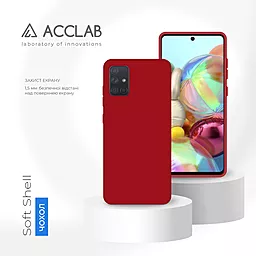 Чехол ACCLAB SoftShell для Samsung Galaxy A71 Red - миниатюра 4