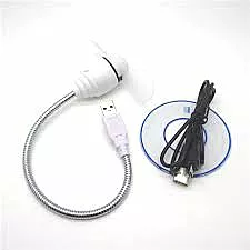 Вентилятор для NICHOSI Mini Flexible Programmable USB Fan LED Light White - миниатюра 2