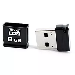 Флешка GooDRam 8GB Piccolo USB 2.0 (UPI2-0080K0R11) Black - мініатюра 2