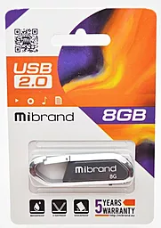 Флешка Mibrand Aligator 8GB USB 2.0 (MI2.0/AL8U7G) Gray - миниатюра 3