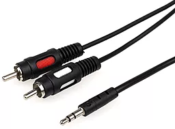 Аудіо кабель Atcom Aux mini Jack 3.5 mm - 2хRCA M/M Cable 1.8 м black (10707)