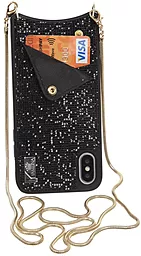 Чохол BeCover Glitter Wallet Apple iPhone XR Black (703613)