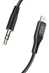 Аудио кабель XO NB155 Aux mini Jack 3.5 mm - USB Type-C M/M Cable 1 м black - миниатюра 2