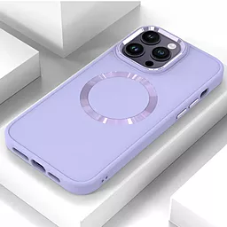 Чехол Epik TPU Bonbon Metal Style with MagSafe для Apple iPhone 14 Lavender - миниатюра 3