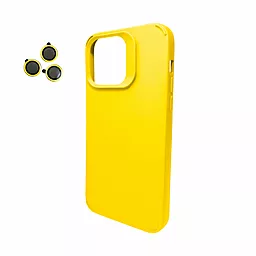 Чехол Cosmic Silky Cam Protect для Apple iPhone 15 Yellow